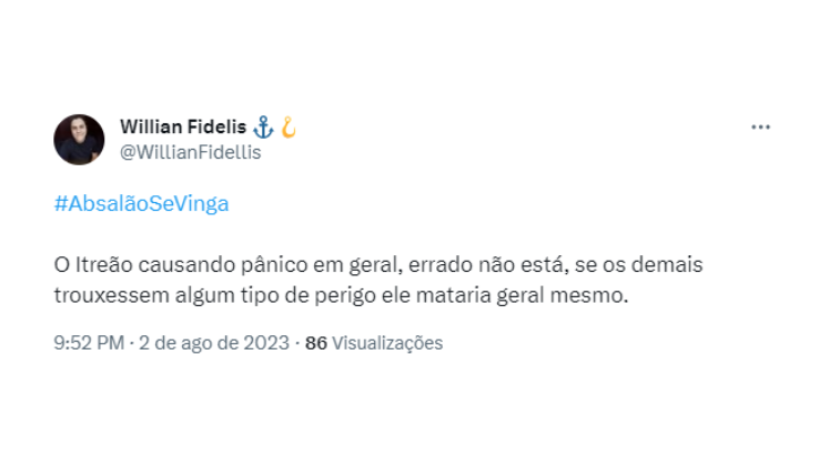 Itreão (Pedro David) se desesperou com a morte de Amnon e gritou aos convidados que Absalão iria matá-los. Assim, todos fugiram da festa, restando apenas os dois filhos mais velhos de Davi 