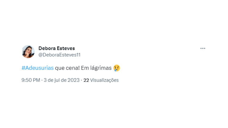 Segurar às lágrimas com a sequência repleta
de ação e emoção foi uma tarefa impossível para o público que acompanhou toda a jornada de Urias na trama