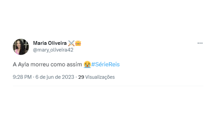 Em Lo Debar, Ayla deu à luz a Mica, filho dela e de Mefibosete (Miguel Coelho). No entanto, a jovem não resistiu às dores após o parto e morreu 