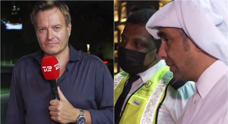 Repórter dinamarquês foi censurado enquanto fazia uma entrada ao vivo no Catar
