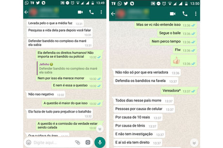 Mulher compartilhou conversa por whatsapp em rede social