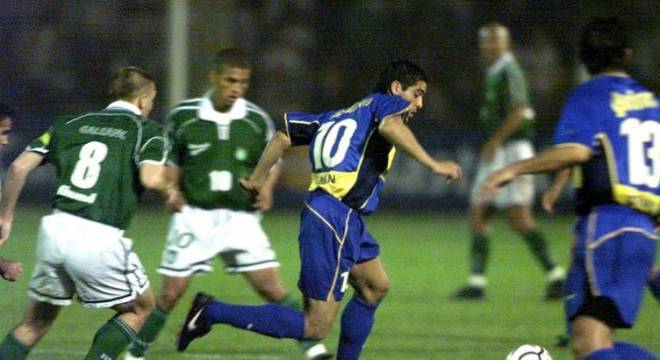 2001 - Semifinal da Libertadores. Boca avançando às finais.
Ida: Boca Juniors 2 x 2 Palmeiras 
Volta: Palmeiras 2 x 2 Boca (2 x 3 nos pênaltis)