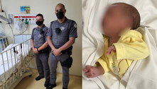 Policiais militares salvam bebê engasgado em Guarulhos (SP)