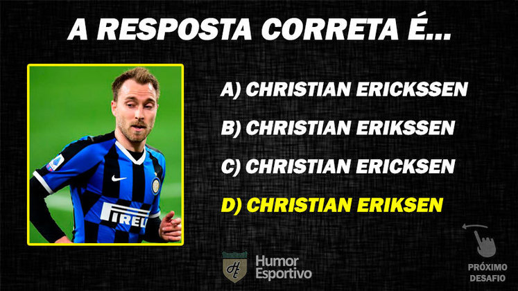 Resposta: Christian Eriksen