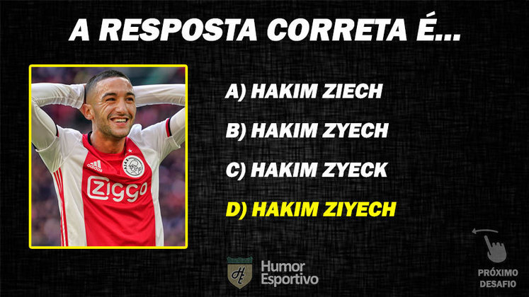 Resposta: Hakim Ziyech 