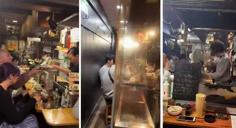 Bairro agitado de Tóquio ficou famoso por causa dos restaurantes pequenos