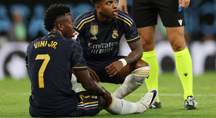 Vini Jr. se lesionou em jogo do Real Madrid

