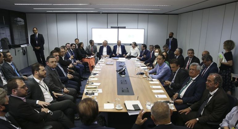 Reunião do governo de transição no Centro Cultural Banco do Brasil em Brasília