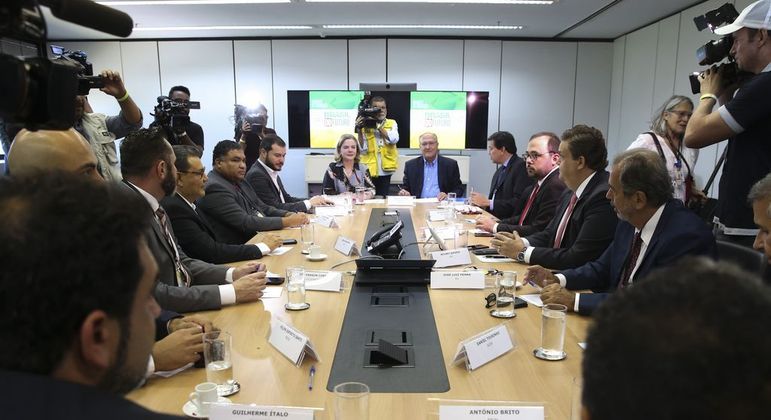 Reunião do governo de transição no Centro Cultural Banco do Brasil em Brasília