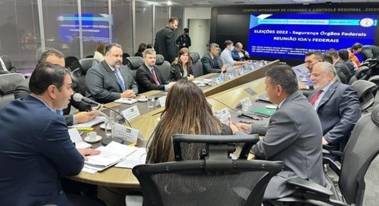 Reunião sobre segurança no TRE-DF