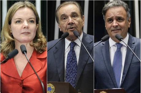 Gleisi, Agripino e AÃ©cio sÃ£o rÃ©us na OperaÃ§Ã£o Lava Jato