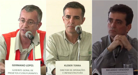 Germano Lopes, Kleber Terra e Ricardo Vescovi são três das sete pessoas que respondem pelo processo