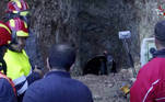 A view shows the site where rescuers are working to reach a five-year-old boy trapped in a well in the northern hill town of Chefchaouen, Morocco, in this still image taken from a video and obtained by Reuters on February 5, 2022. Courtesy of SNRT NEWS/REUTERS TV/via REUTERS via REUTERS THIS IMAGE HAS BEEN SUPPLIED BY A THIRD PARTY. MANDATORY CREDIT. NO RESALES. NO ARCHIVES