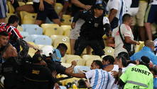Pancadaria entre torcedores atrasa início da partida entre Brasil e Argentina