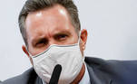 Luiz Paulo Dominguetti, the representative of Davati Medical Supply, attends a meeting of the Parliamentary Inquiry Committee (CPI) to investigate government actions and management during the coronavirus disease (COVID-19) pandemic, at the Federal Senate in Brasilia, Brazil July 1, 2021. REUTERS/Adriano Machado