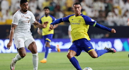 Cristiano Ronaldo durante jogo do Al-Nassr nesta terça (23)