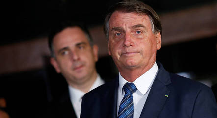Na imagem, Pacheco e Bolsonaro