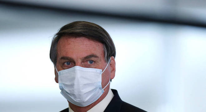 O presidente Jair Bolsonaro, que participou de evento neste sábado (19)