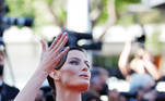 The 74th Cannes Film Festival - Screening of the film "Aline" Out of Competition - Red Carpet Arrivals - Cannes, France, July 13, 2021. Model Isabeli Fontana poses. REUTERS/Sarah Meyssonnier