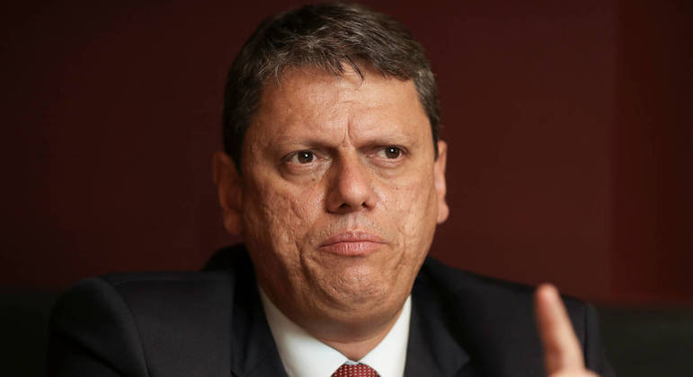 O ministro da Infraestrutura, Tarcísio Freitas 