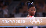 Tokyo 2020 Olympics - Gymnastics - Artistic - Women's Beam - Final - Ariake Gymnastics Centre, Tokyo, Japan - August 3, 2021. Simone Biles of the United States before competing REUTERS/Mike Blake