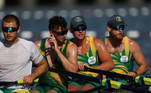 Os atletas da África do Sul encaram o calor de Tóquio para treinar para a canoagem