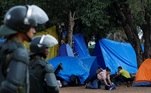 O desmonte acontece depois da ação de vândalos apoiadores do ex-presidente Jair Bolsonaro terem invadido o Palácio do Planalto e os prédios do Congresso Nacional e do STF e depredado as sedes dos Três Poderes