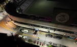 A hearse carrying the body of Brazilian soccer legend Pele arrives at the Vila Belmiro stadium in Santos, Brazil, January 2, 2023 REUTERS/Leonardo Benassatto