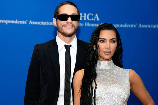 US comedian Pete Davidson (L) and US television personality Kim Kardashian arrive for the White House Correspondents’ Association gala at the Washington Hilton Hotel in Washington, DC, on April 30, 2022. Stefani Reynolds / AFP 