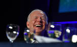 US President Joe Biden laughs during the White House Correspondents’ Association gala at the Washington Hilton Hotel in Washington, DC, on April 30, 2022.
Nicholas Kamm / AFP
