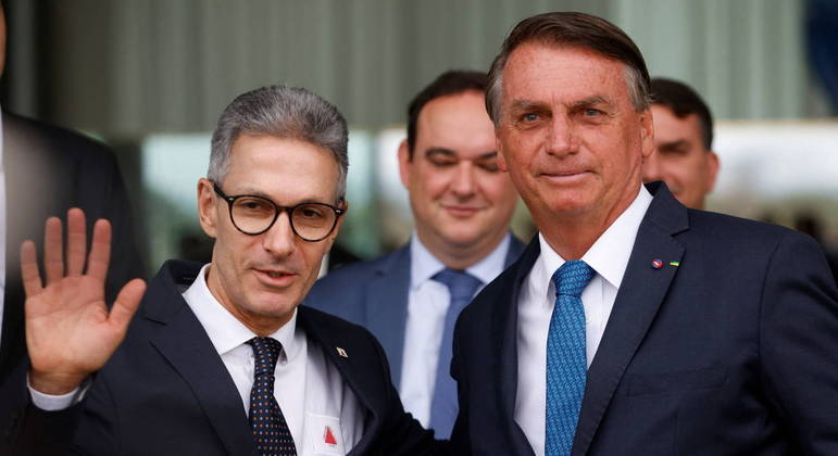 Romeu Zema e Jair Bolsonaro se encontraram na manhã desta terça-feira (4), no Palácio da Alvorada