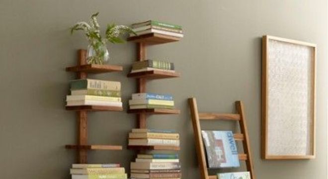 revisteiro - estante e revisteiro de madeira 