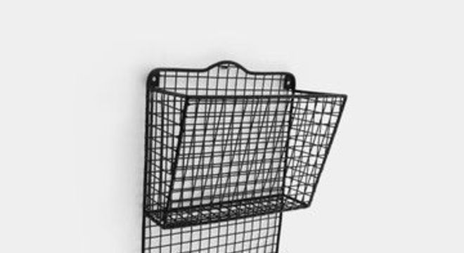 revisteiro - revisteiro de metal duplo 