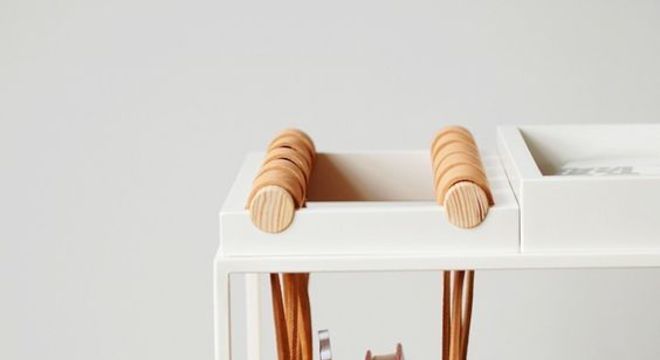 revisteiro - revisteiro simples com couro 