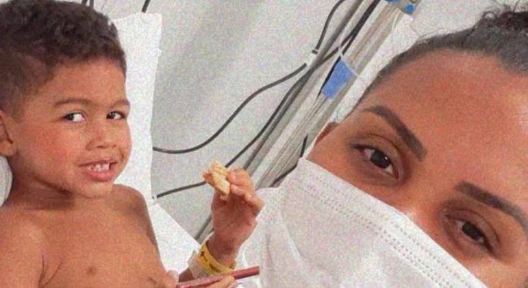 Rhyan Lucca recebeu alta e está em casa com a mãe, Phyama Ohanna