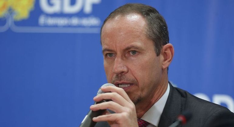 Ricardo Cappelli, interventor federal no DF, em coletiva de imprensa