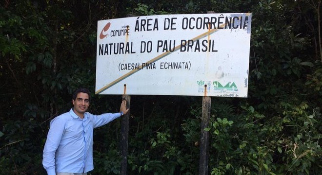 Ricardo Cardim visitou seis Estados para a produção do livro; na Bahia, encontrou alguns dos poucos trechos remanescentes com exemplares centenários de pau-brasil 