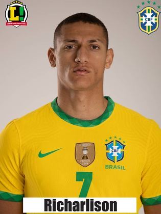 Richarlison - 6,5 - Sofreu o pênalti convertido por Neymar.