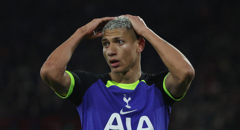 Richarlison chegou ao Tottenham em julho do ano passado; ele terminou a Champions com  seis jogos e dois gols