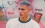 Richarlison - Saiu do Everton para o Tottenham em 2022 - Valor: 58 milhões de euros