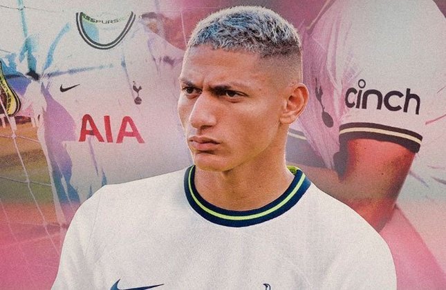 Richarlison - Saiu do Everton para o Tottenham em 2022 - Valor: 58 milhões de euros