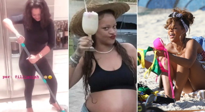 Mesmo com muito dinheiro na conta, Rihanna também curte coisas simples
