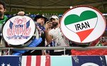 Irã e Estados Unidos não se suportam fora de campo? Não nas arquibancadas do Catar