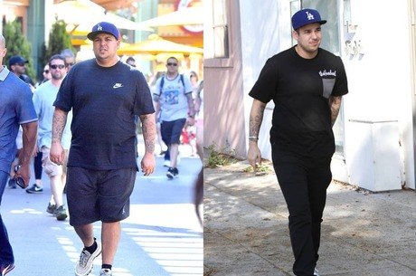 Rob Kardashian perde peso após mudar alimentação