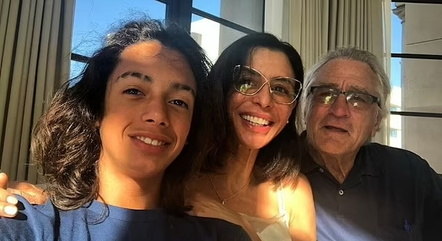 Leandro, Drena e Robert De Niro juntos
