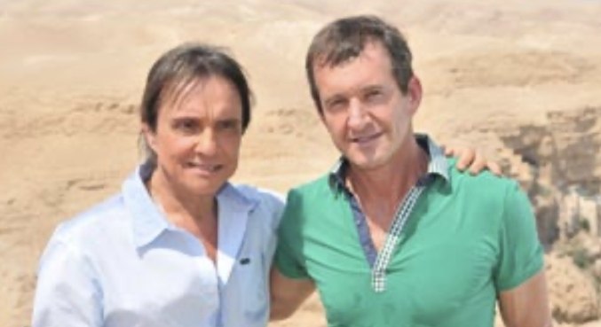 Roberto Carlos e o ex-empresário Dody Sirena 