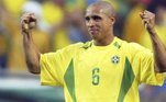 Roberto Carlos: o lateral-esquerdo titular da Seleção Brasileira hoje tem 49 anos e chegou a ser treinador após a aposentadoria.