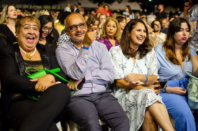Roberto Carlos durante apresentação de show em comemoração aos seus 82 anos, completados em 19 de abril. Evento realizado na Praça do Papa no município de Vitória/ES.