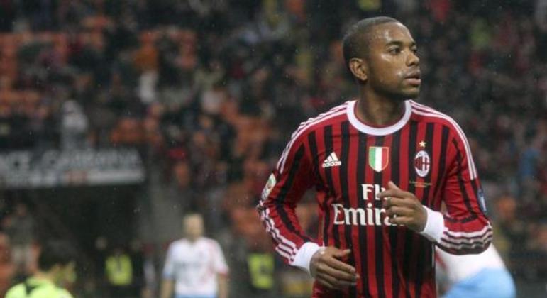 Na época do episódio, Robinho defendia o Milan, da Itália