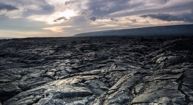 Rocha vulcânica é um terreno difícil para humanos e robôs